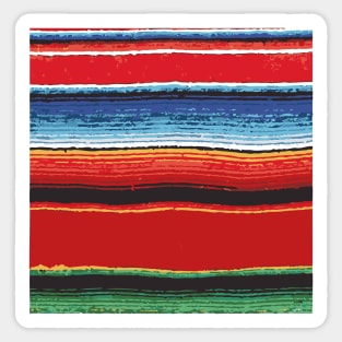 Red Serape Saltillo Sticker